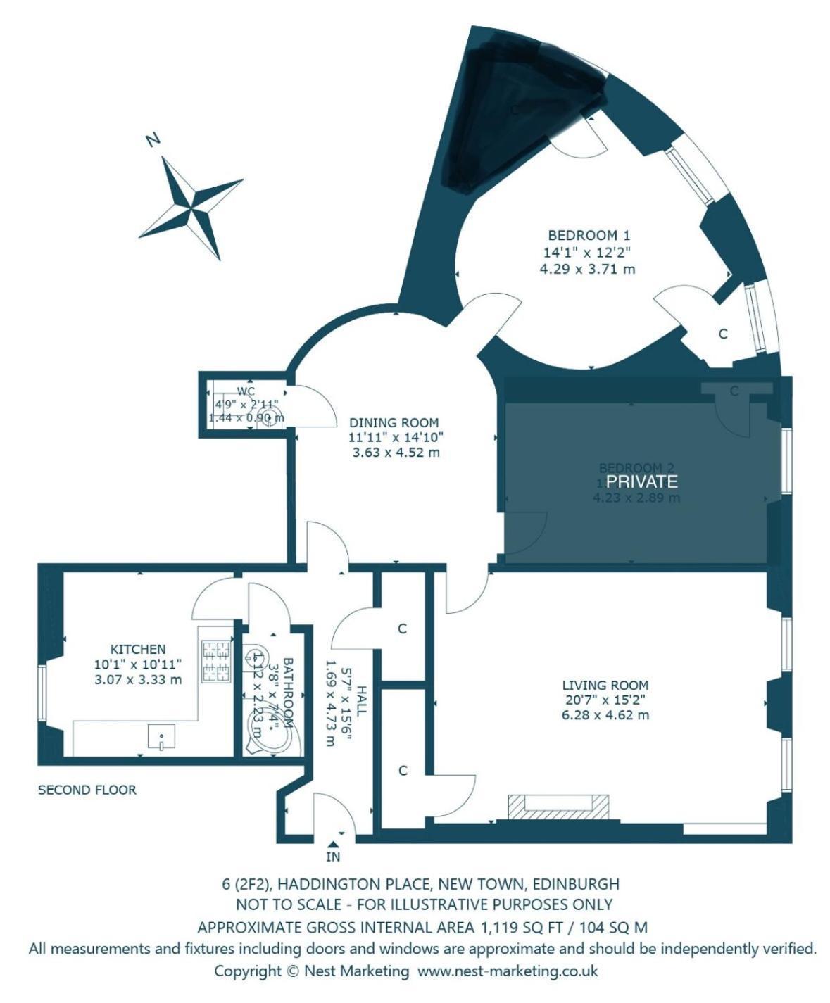 Appartement Georgian Flat - Perfect Festival Base!